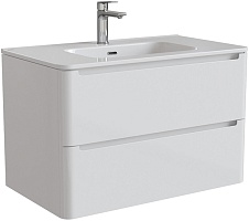 Iddis Тумба с раковиной Edifice 80 подвесная белая